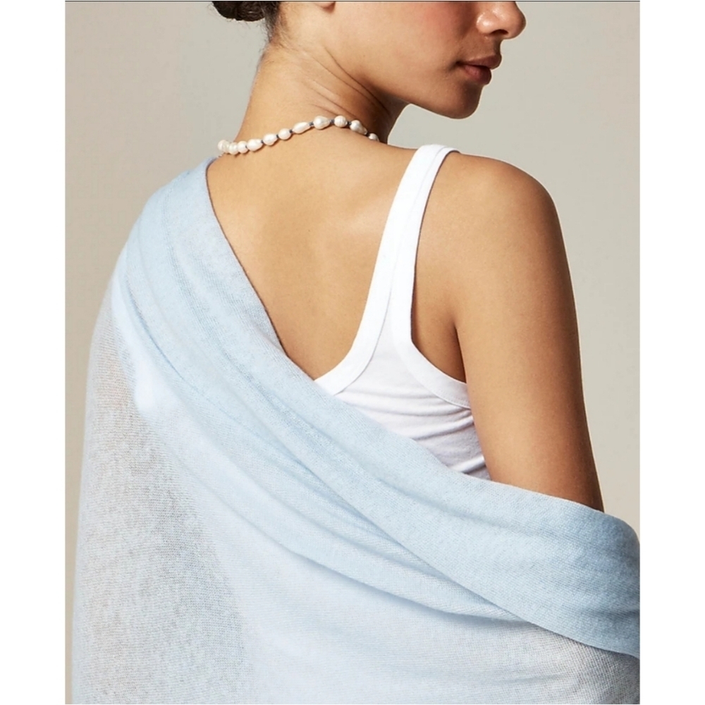 J. Crew Oversized Featherweight Cashmere Wrap - Picture 3 of 8